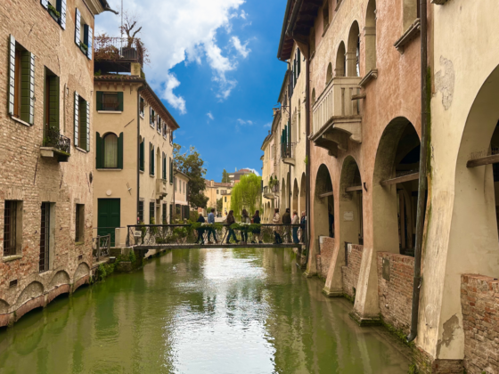 italian city with canal